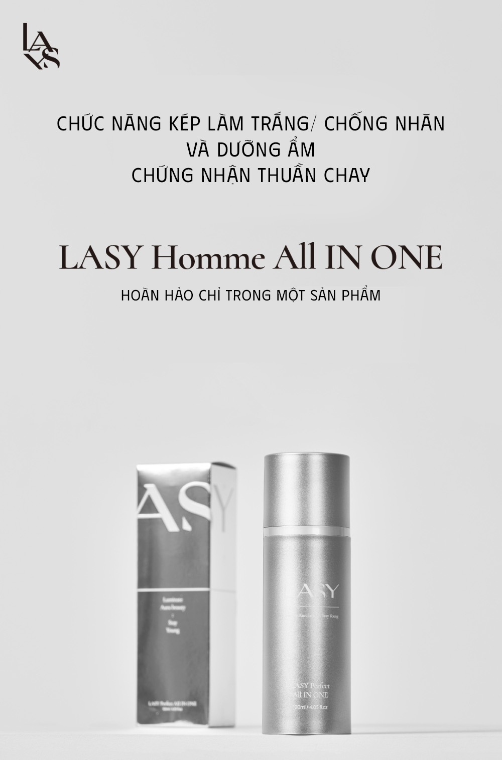 LASY Vegan Moisture All-in-one – Kem Dưỡng Da Thuần Chay Toàn Diện