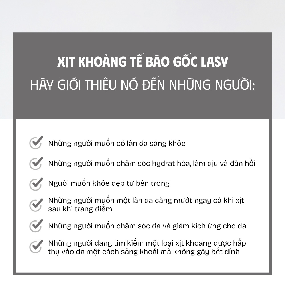 LASY Xịt Khoáng Tế Bào Gốc